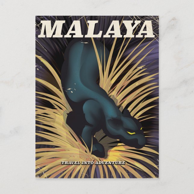 Malaya Vintage-resemapp. Vykort (Framsida)