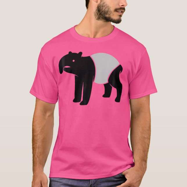 Malayan Tapir Graphic Whimsical Outdoor Camping Co T Shirt (Framsida)