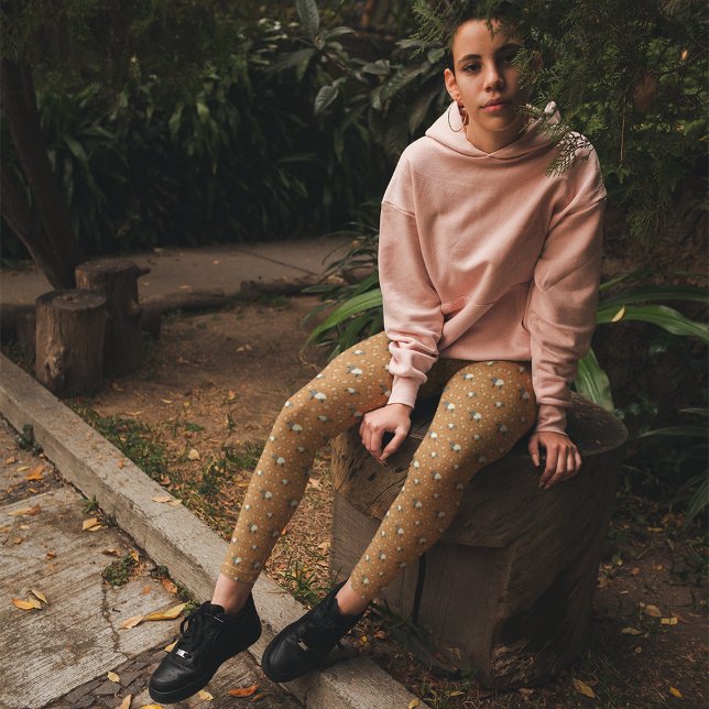 Malayan Tapirs Cinnamon Copper Orange Patterned Leggings (Skapare uppladdad)