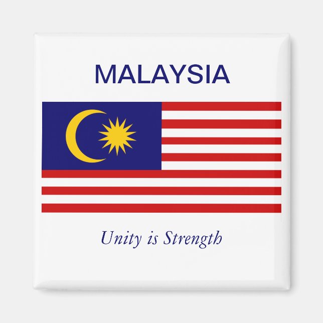 Malayasian Flagga Magnet (Framsidan)