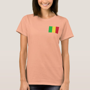 Malays flagga + kart-T-shirt Tröja