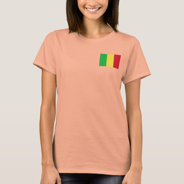 Malays flagga + kart-T-shirt Tröja (Framsida)
