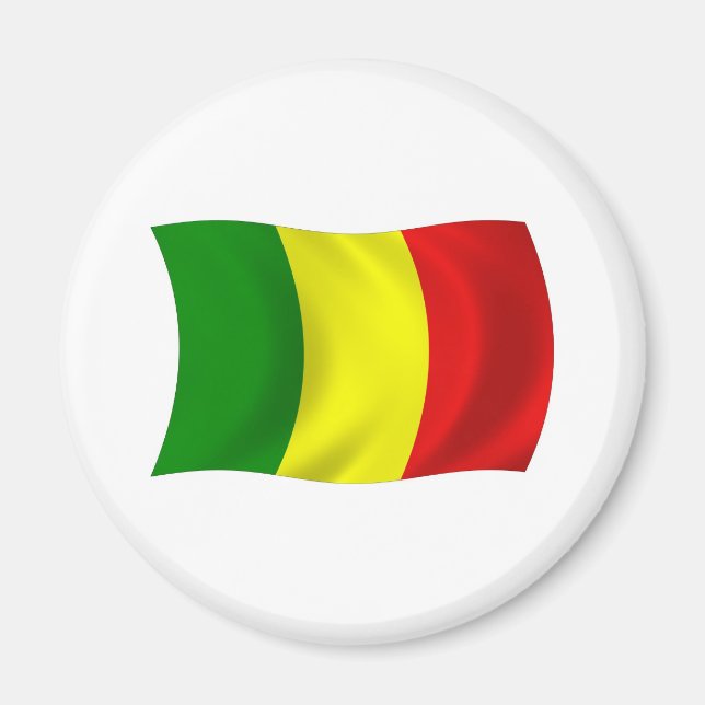 Malays flagga Magnet (Framsidan)