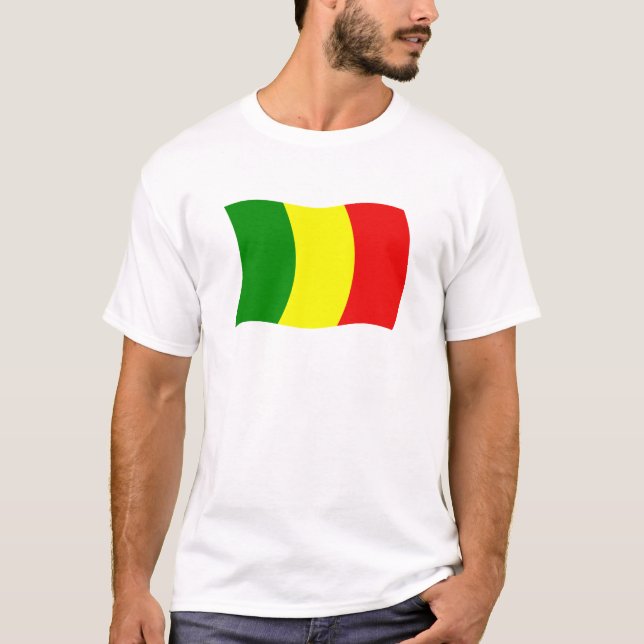 Malays flagga skjorta t-shirt (Framsida)