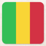 Malays flagga underlägg papper kvadrat<br><div class="desc">Malays patriotiska flagga.</div>