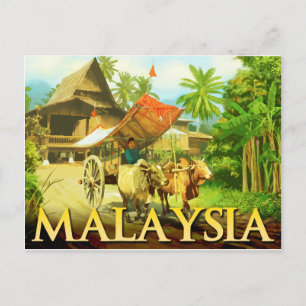 Malaysia - Bullock Cart Vykort