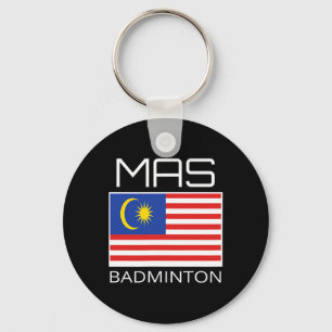 Malaysia Dminton Team Malaysian Idrottsman Mas Fla Nyckelring
