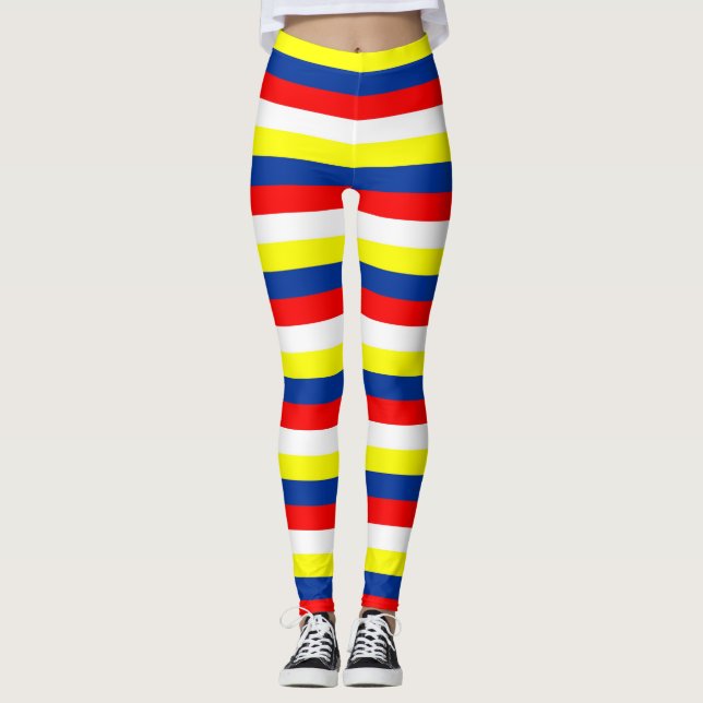 Malaysia Filippinerna Venezuela flagga rand land Leggings (Framsida)