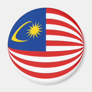 Malaysia Fisheye flaggamagnet Magnet
