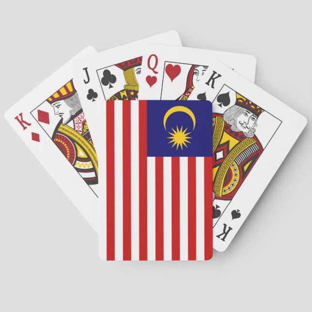 Malaysia Flagga Casinokort (Baksidan)