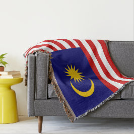 Malaysia flagga filt