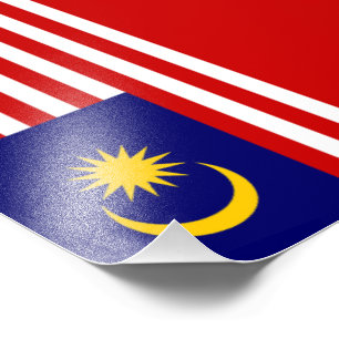 Malaysia flagga fototryck