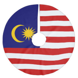 Malaysia flagga julgransmatta borstad polyester
