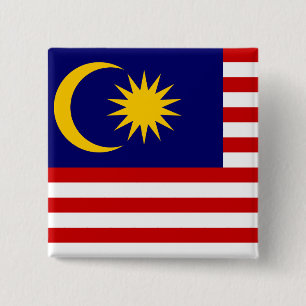 Malaysia Flagga Knapp
