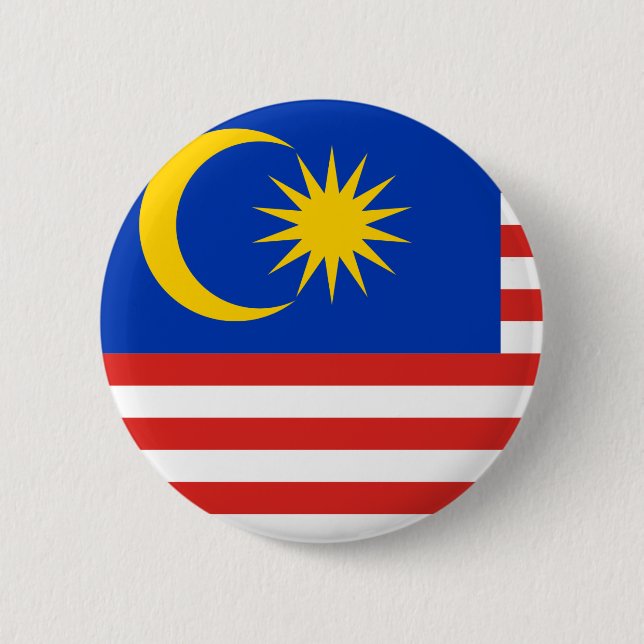Malaysia Flagga Knapp (Framsida)