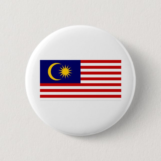 Malaysia Flagga Knapp (Framsida)