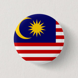 Malaysia Flagga Knapp