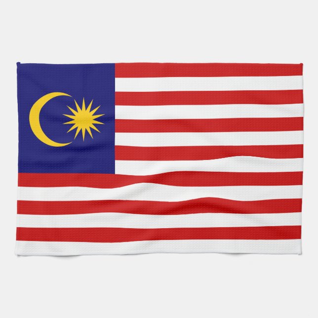 Malaysia Flagga Kökshandduk (Horisontell)