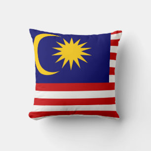 Malaysia Flagga Kudde