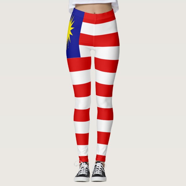 Malaysia flagga leggings (Framsida)