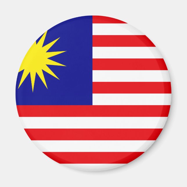 Malaysia Flagga Magnet (Framsidan)