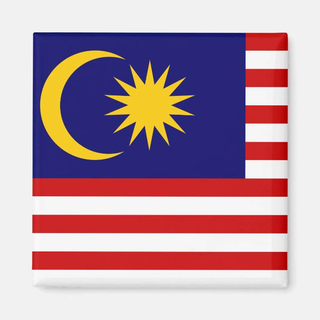 Malaysia Flagga Magnet (Framsidan)