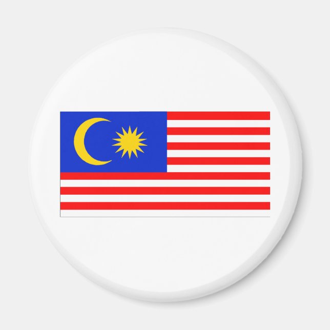 Malaysia Flagga Magnet (Framsidan)