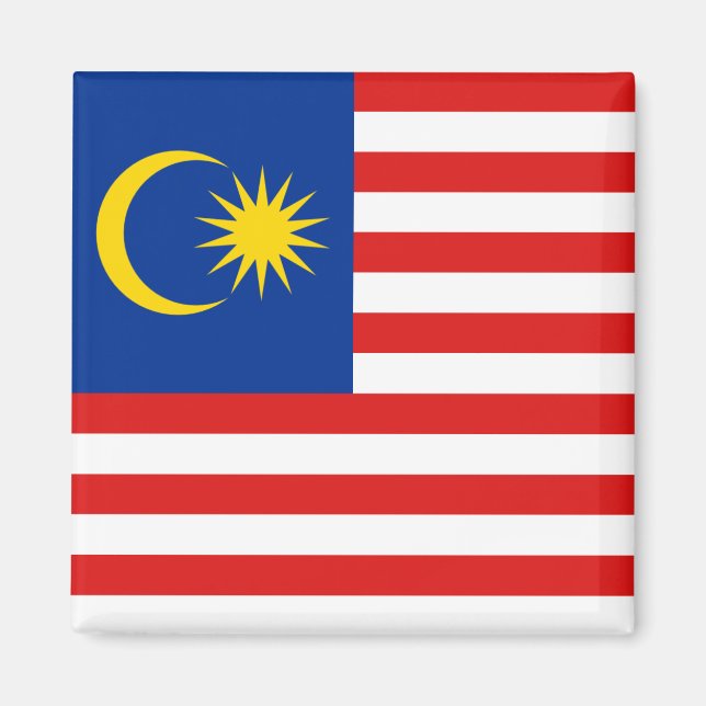 Malaysia Flagga Magnet (Framsidan)