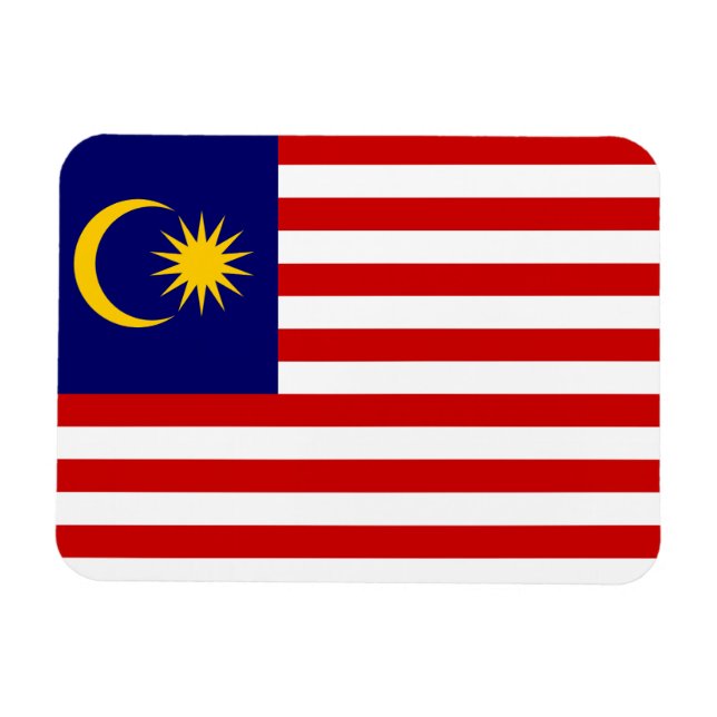 Malaysia Flagga Magnet (Horisontell)