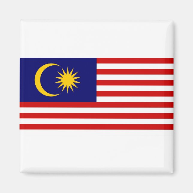 Malaysia Flagga Magnet (Framsidan)