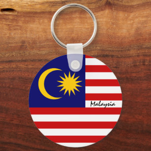 Malaysia Flagga & Malaysia helgdag, patrioter/spor Nyckelring