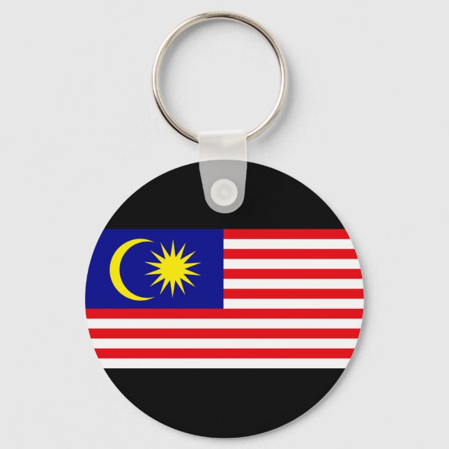 Malaysia Flagga Nyckelring (Framsida)