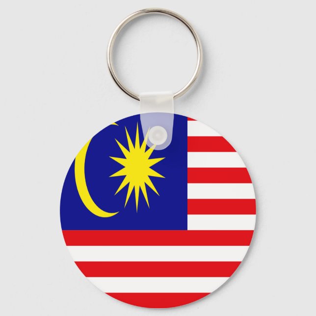 Malaysia flagga nyckelring (Framsida)