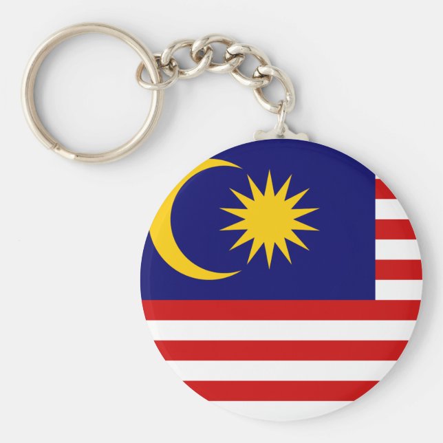 Malaysia Flagga Nyckelring (Framsidan)
