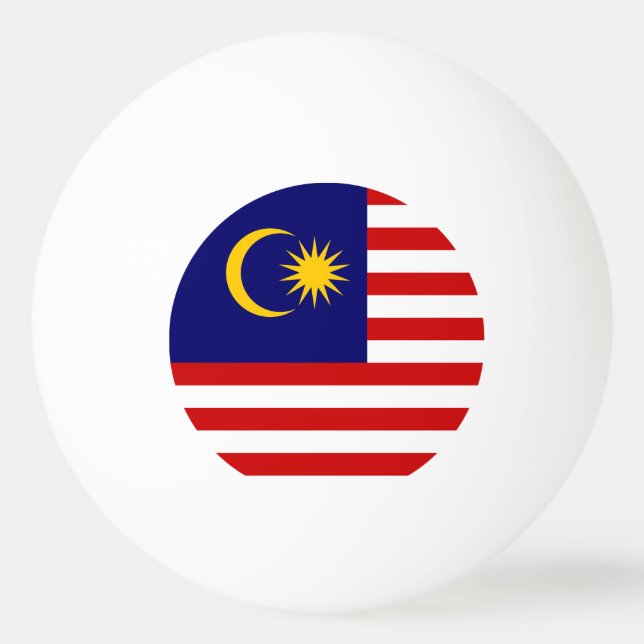Malaysia Flagga Pingisboll (Framsidan)