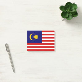 Malaysia flagga post-it block