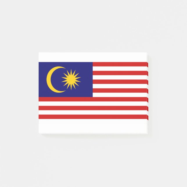 Malaysia Flagga Post-it Block (Framsida)