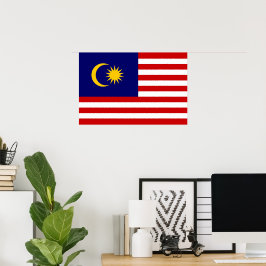 Malaysia flagga poster