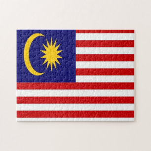 Malaysia - Flagga - Pussel