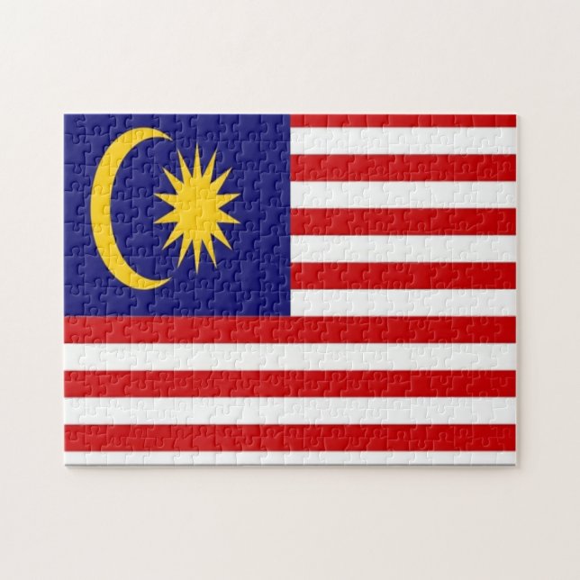 Malaysia - Flagga - Pussel (Horisontell)