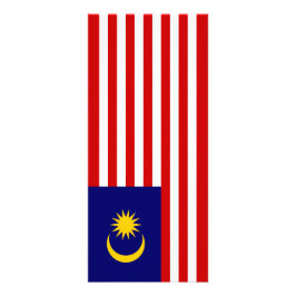Malaysia flagga reklamkort