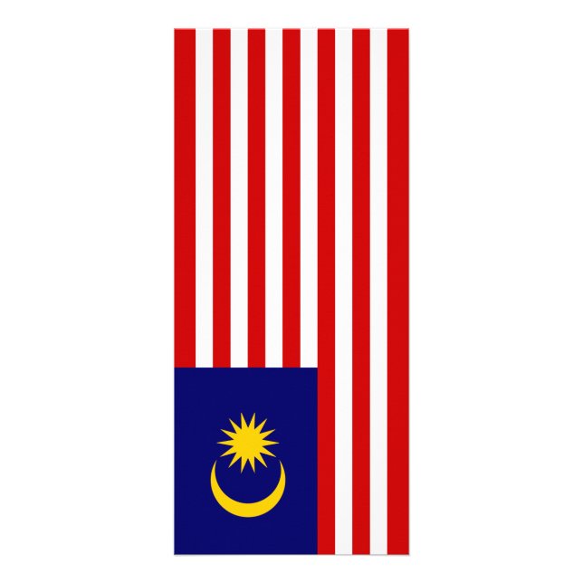 Malaysia flagga reklamkort (Framsidan)
