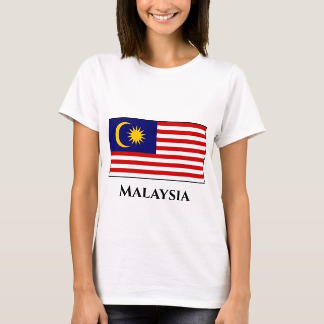 Malaysia Flagga T-Shirt (Framsida)