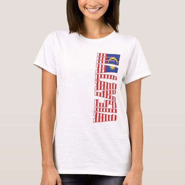 Malaysia flagga t-shirt (Framsida)