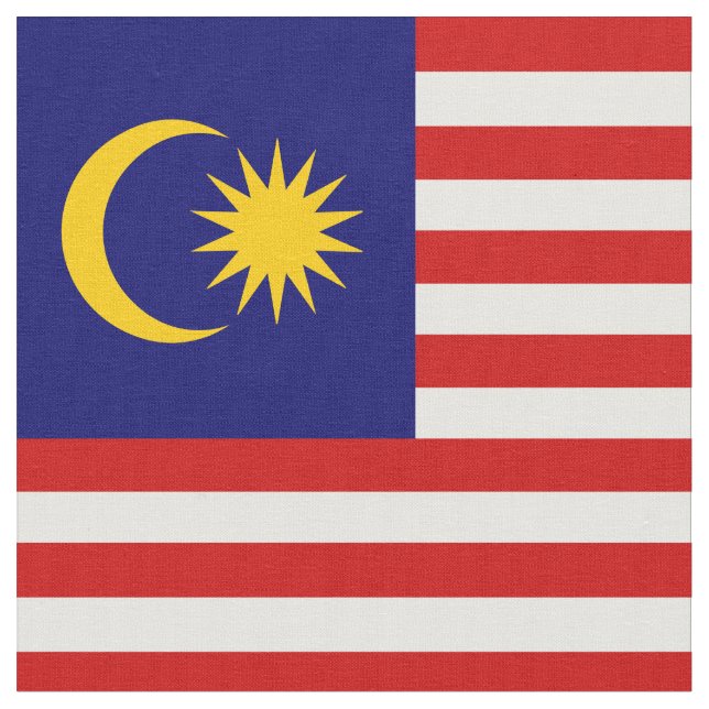 Malaysia flagga tyg (Närbild)
