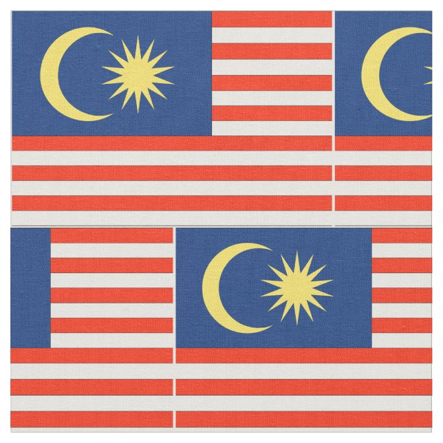 Malaysia flagga tyg (Närbild)