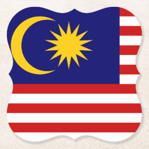 Malaysia Flagga Underlägg Papper
