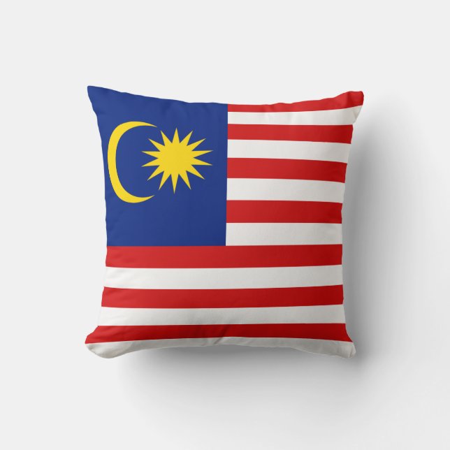 Malaysia Flagga x Flagga Pillow Kudde (Framsida)