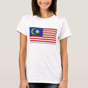 Malaysia Flagga x Karta T-Shirt