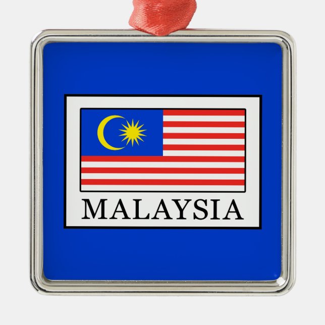 Malaysia Julgransprydnad Metall (Framsidan)